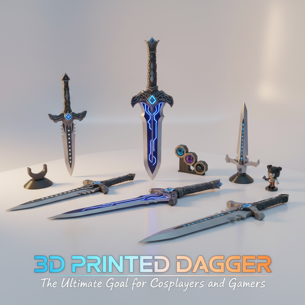 3D Printed Dagger: The Ultimate Goal for Cosplayers and Gamers