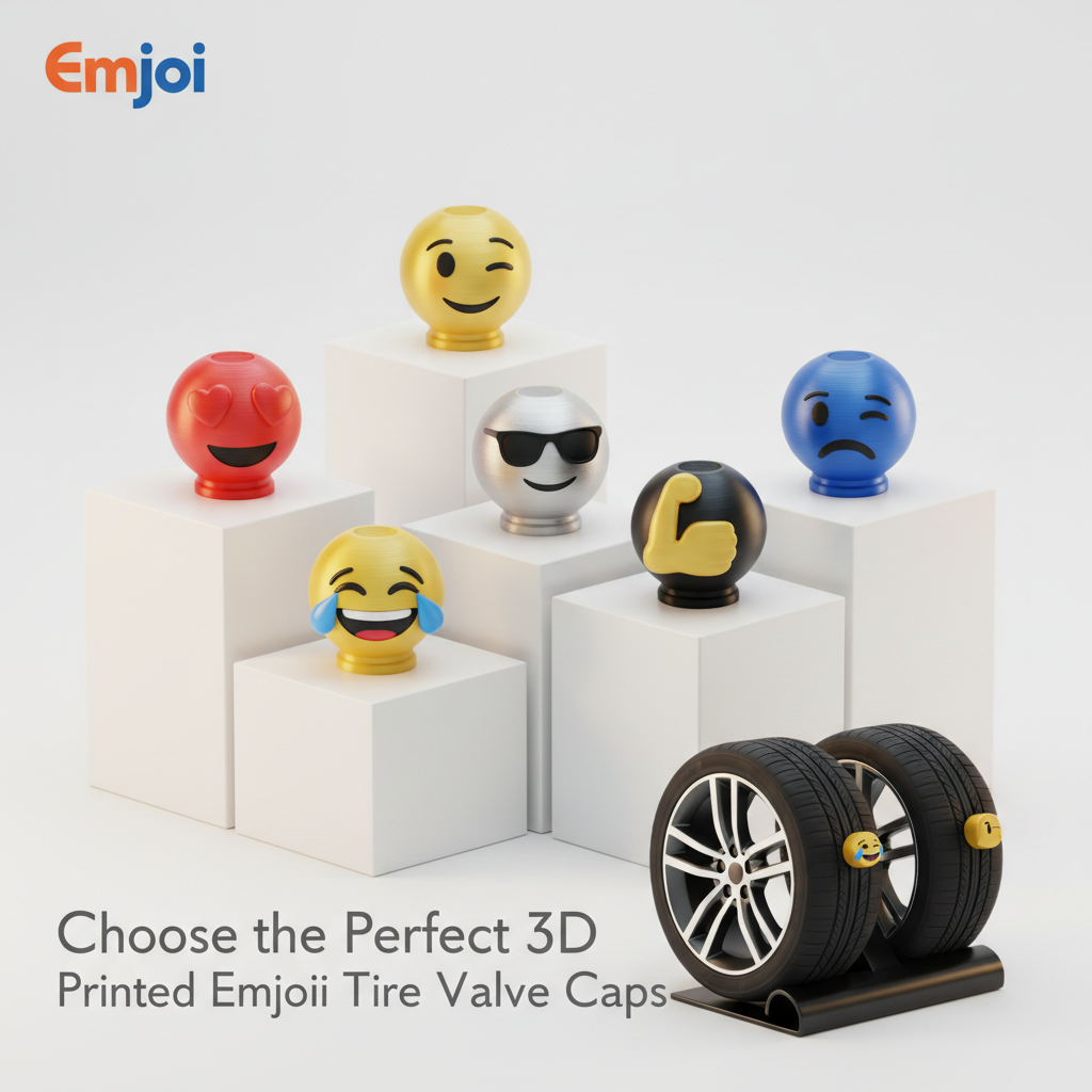 Choose the Perfect 3D Printed Emoji Tire Valve Caps