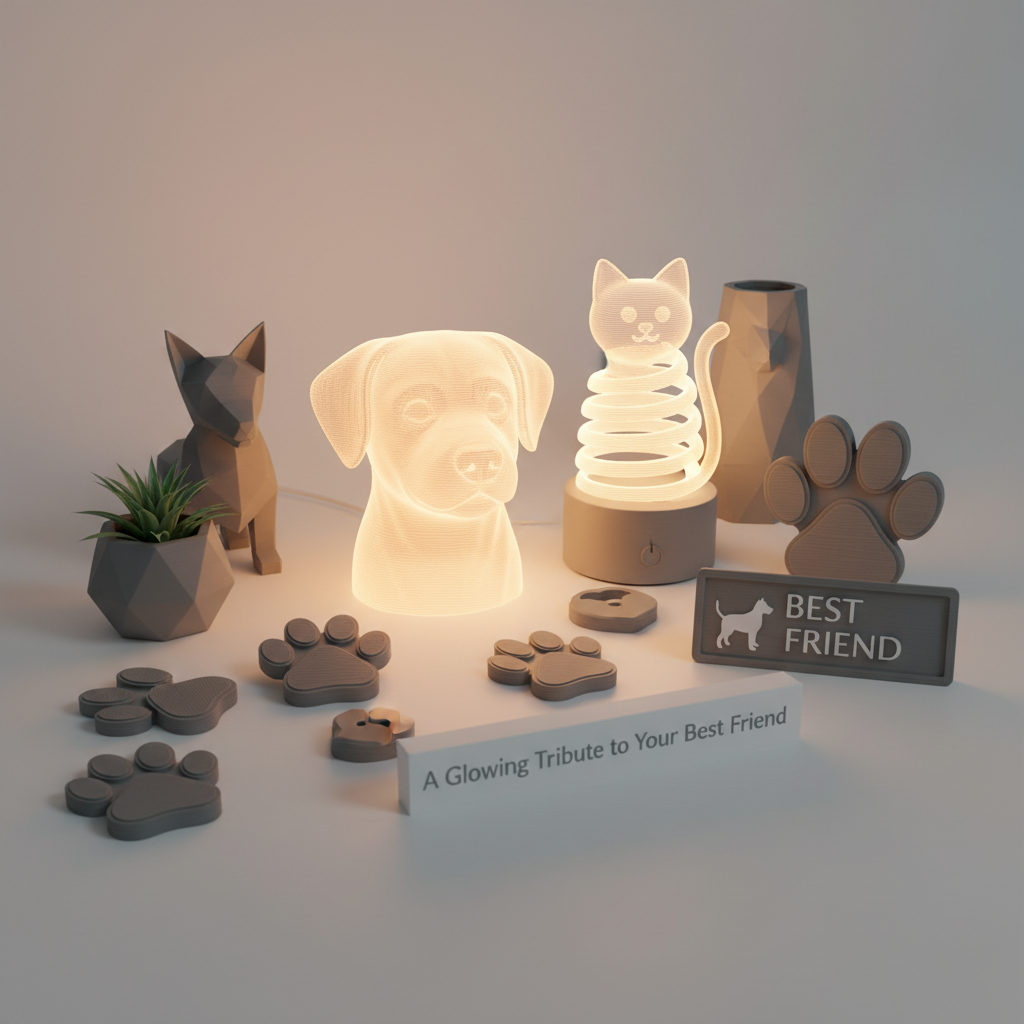 Custom 3D Printed Animal Gifts: A Glowing Tribute to Your Best Friend