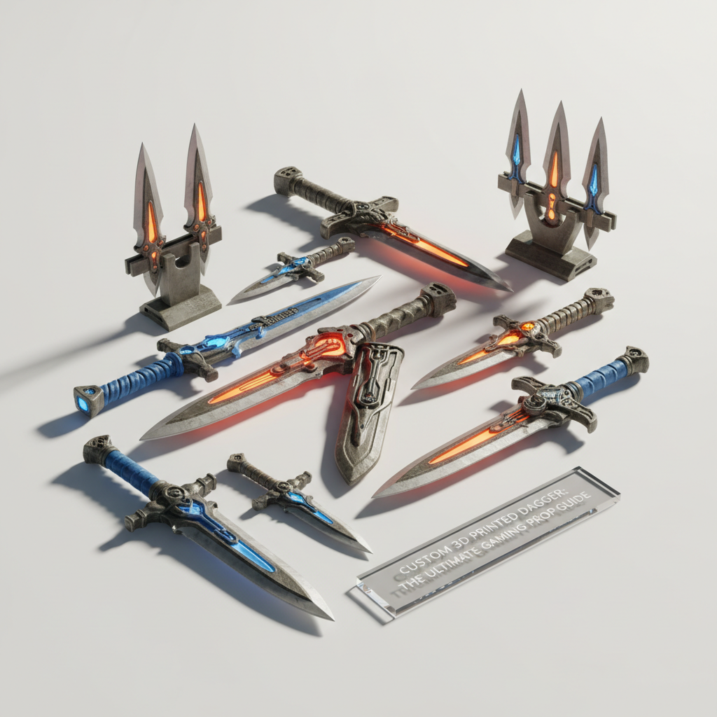 Custom 3D Printed Dagger: The Ultimate Gaming Prop Guide