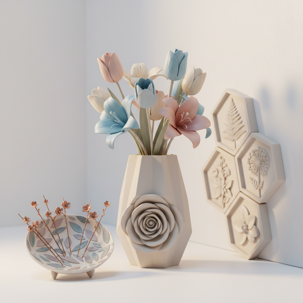 Elegant 3D Printed Floral Gifts for a Nature-Inspired Home