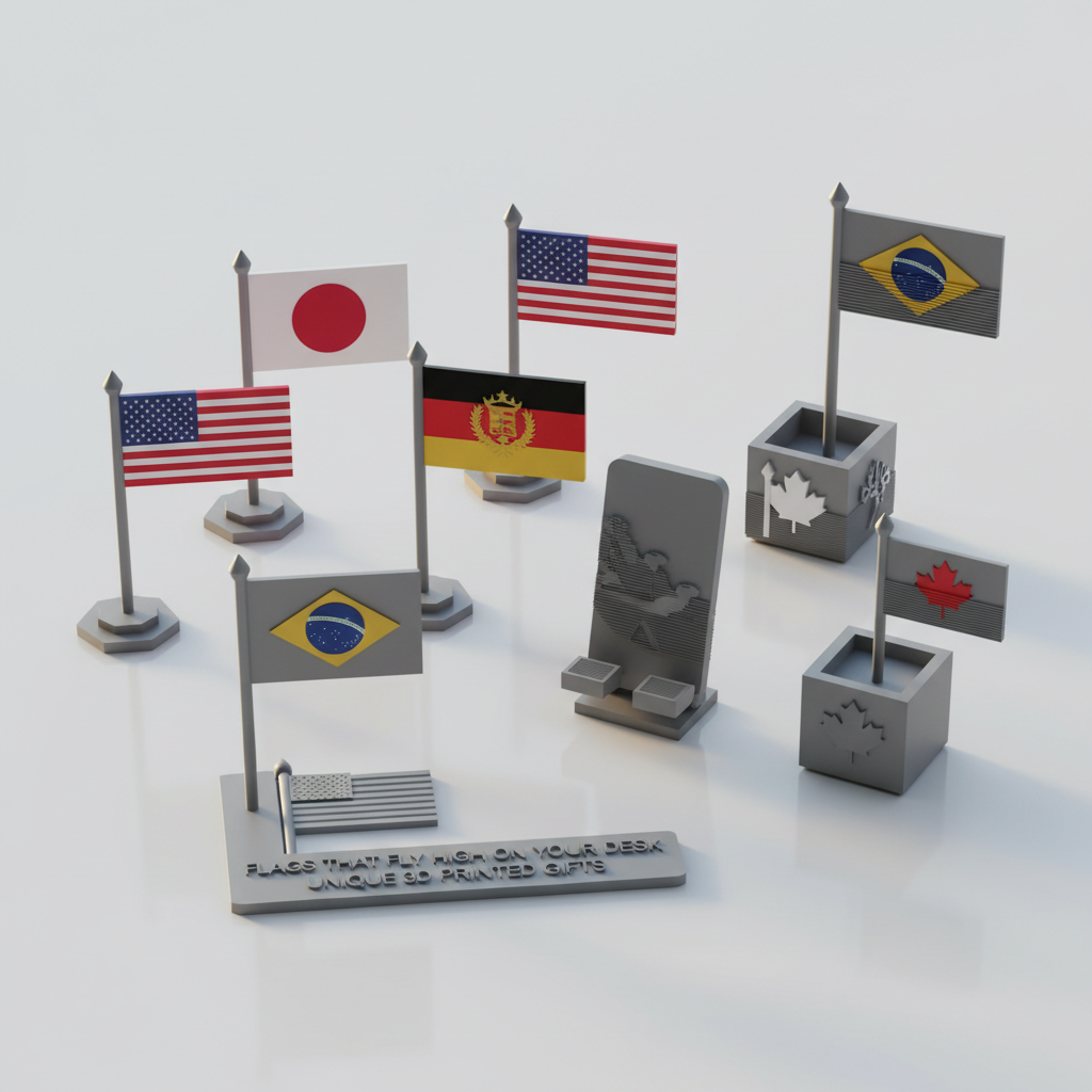 Flags That Fly High on Your Desk: Unique 3D Printed Gifts