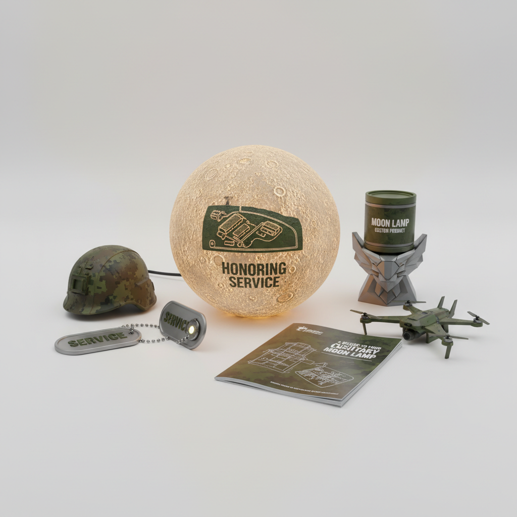 Honoring Service: A Guide to Your Custom Military Moon Lamp