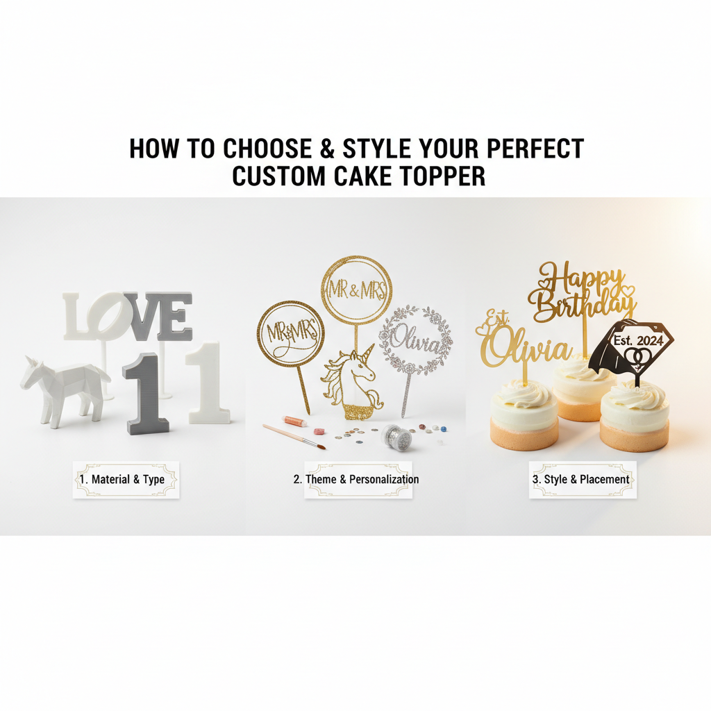 How to Choose and Style Your Perfect Custom Cake Topper