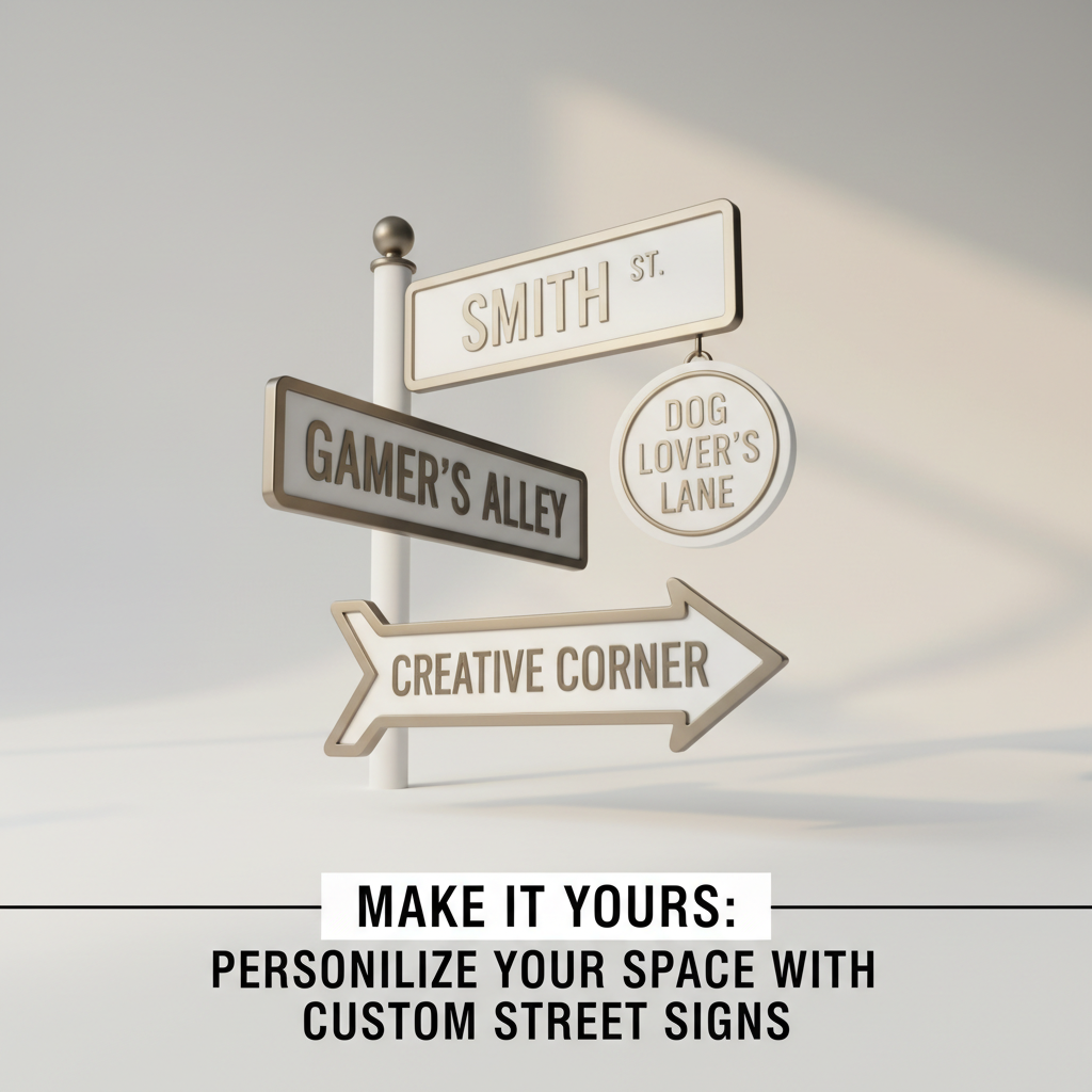 Make It Yours: Personalize Your Space with Custom Street Signs