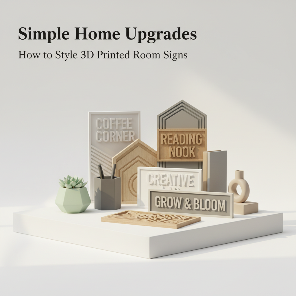 Simple Home Upgrades: How to Style 3D Printed Room Signs