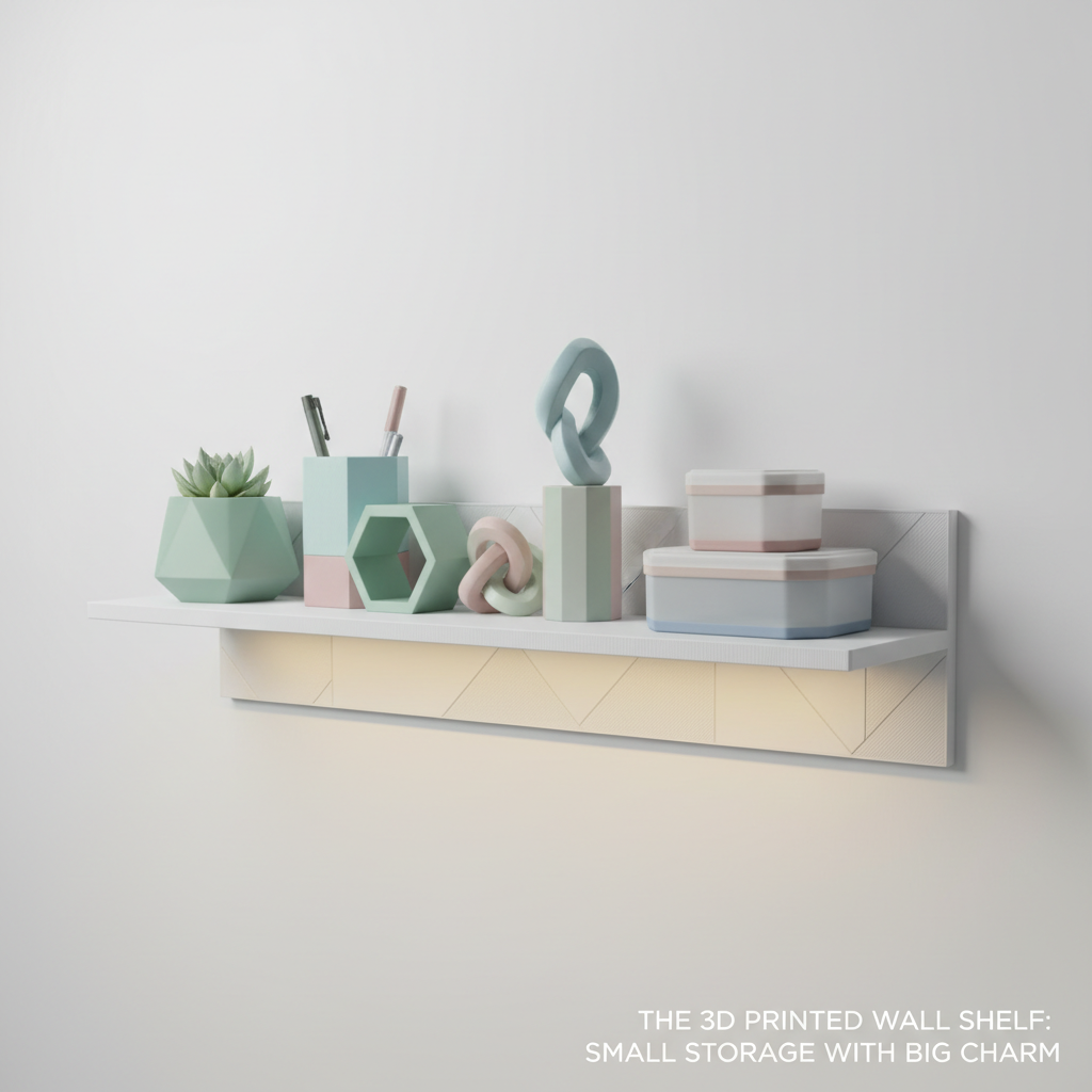 The 3D Printed Wall Shelf: Small Storage with Big Charm