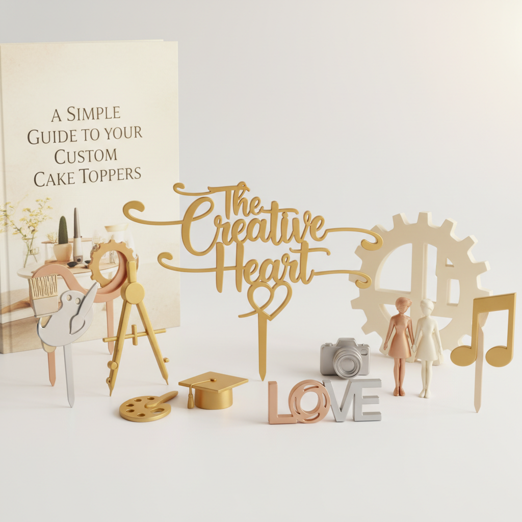The Creative Heart: A Simple Guide to Your Custom Cake Toppers