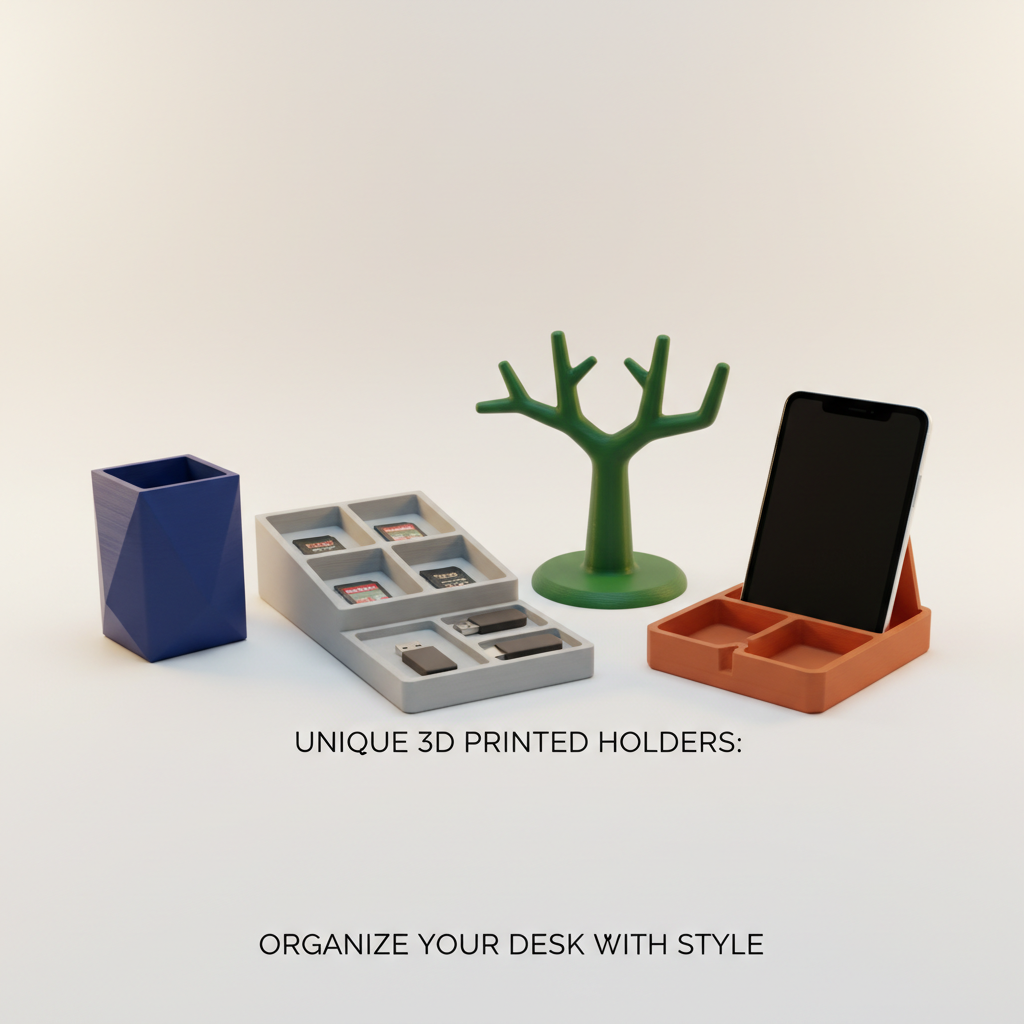 Unique 3D Printed Holders: Organize Your Desk with Style